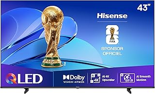 Hisense QLED 43 43E7Q 4K Ultra HD Smart TV VIDAA WiFi Dolby Vision HDMI 2.1