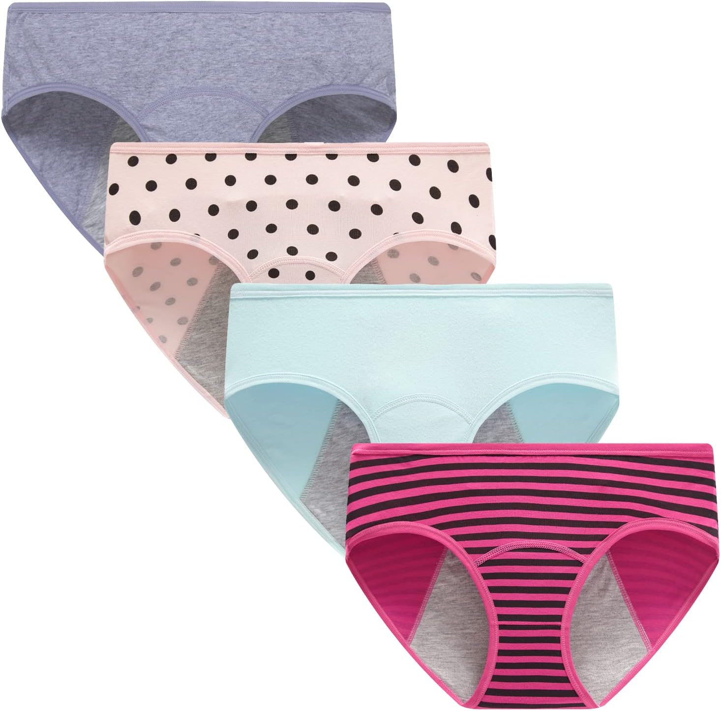 DemifillTeen Girls Period Underwear Cotton Soft Women Panties For Teens Briefs