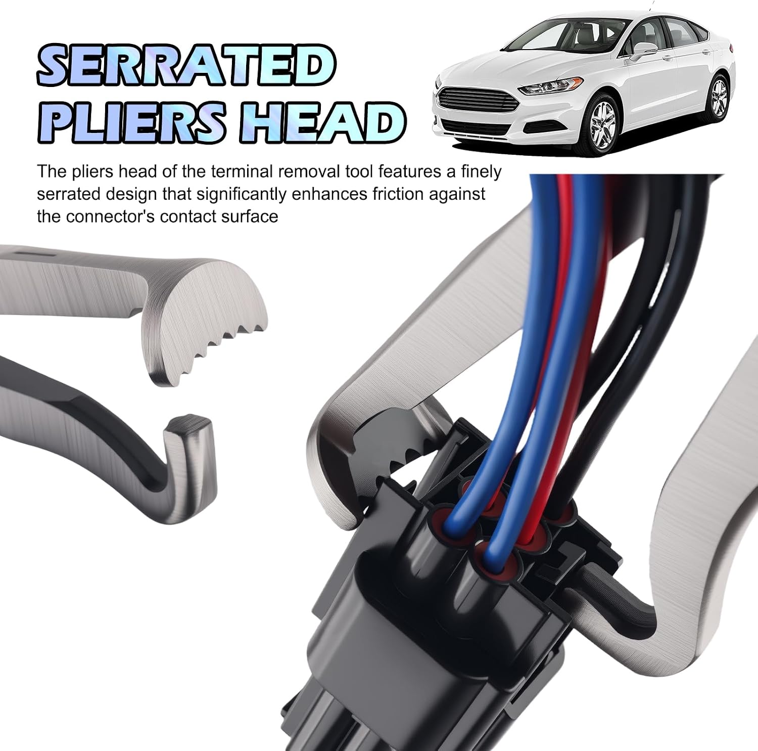 2026 New Electrical Disconnect Pliers + Automotive Electrical Terminal Connector Separator Removal Tool Set,Multi-Use Electricals Connectors Removal Tool,Connector Pliers with Non-Slip Grip