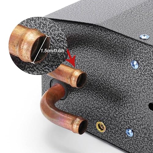 Miniatura 4 de Interruptor de montaje hidrónico de diseño compacto de 12 V, 4 rejillas de ventilación frontales, ventilador de 3 velocidades, flujo de aire de 80