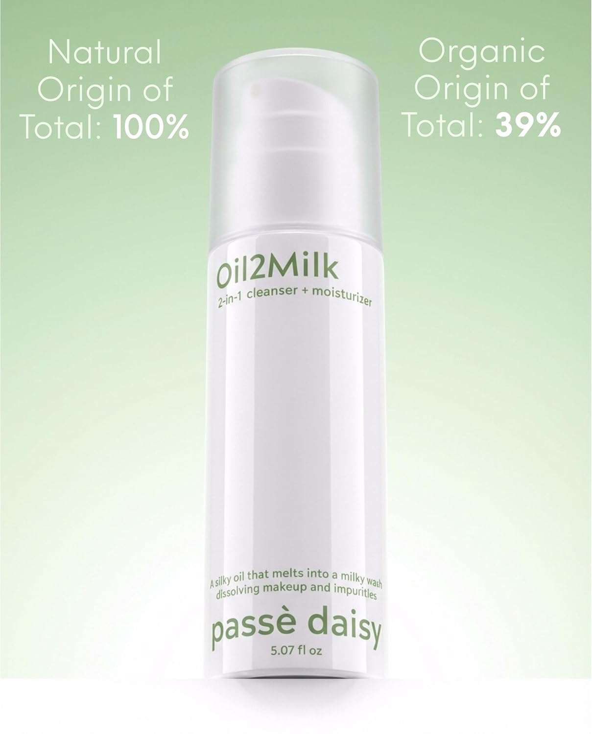 Oil2Milk Cleanser, Rich Cleansing Milk, Lumiere Velvet Makeup Remover, Renewing Gentle Face Cleanser, Calming Wash, 100% Natural Ingredients, For All Skin Types