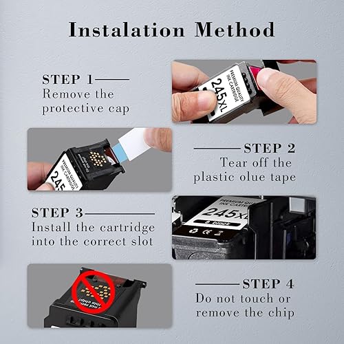 Miniatura 5 de Cartucho de tinta negra 245XL para impresora Canon Ink 245 Black XL PG-245 PG 243 PG-243 Compatible con tinta de impresora Canon Cannon Pixma MX490