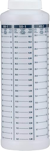 attwood 11873-1 - Botella de boquilla ancha para mezcla de aceite y combustible marino, de 14 de galón, tamaño único
