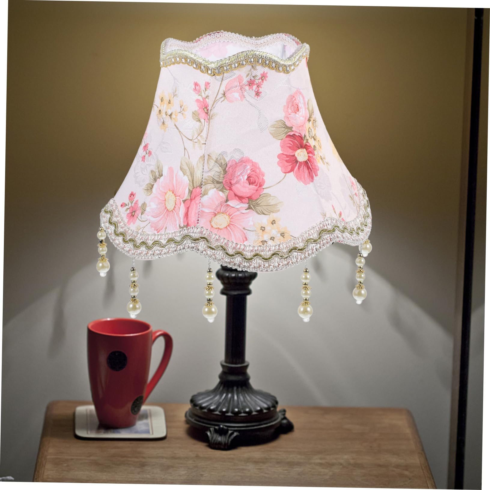 Paralume Elegante Vintage Classico con Frange Resistente in Ferro per Lampada da Tavolo per Soggiorno e Camera da Letto