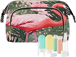 Kigai Flamingo Makeup Bag Cosmetic Bag for Wo...