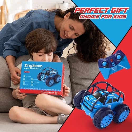 Miniatura 6 de Coche de control remoto anfibio, auto de control remoto recargable de carga directa de 360 , impermeable, auto de acrobacias a control remoto, 2.4