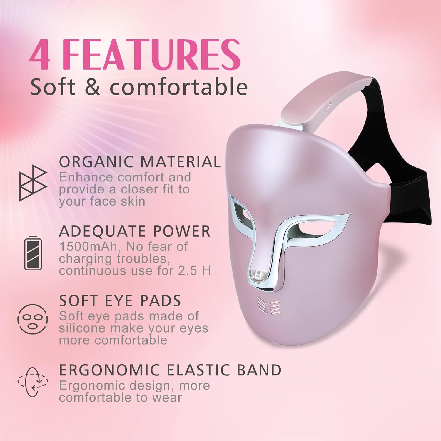 LED Light Therapy Facial Mask