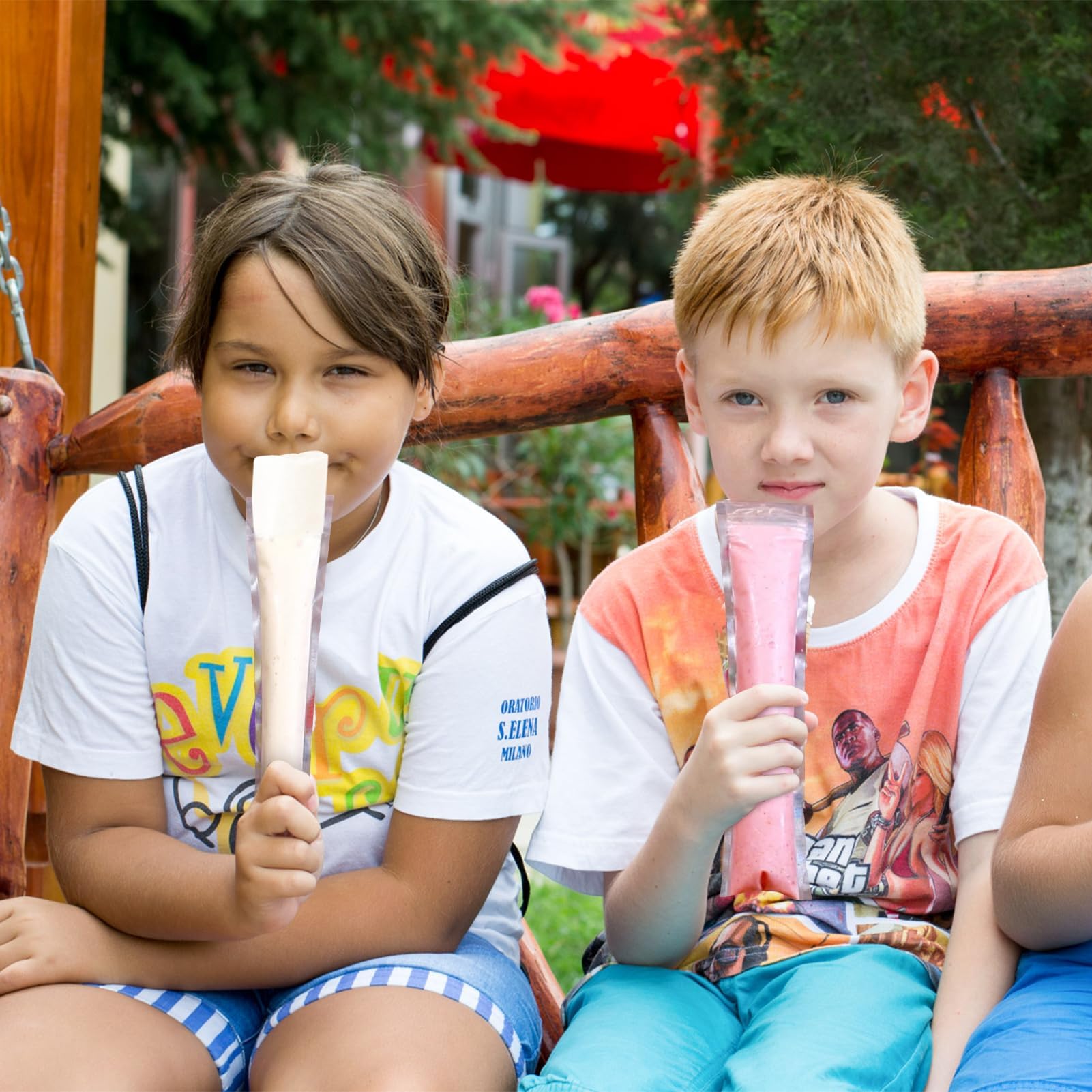 200 Bolsas para Helados, Bolsas para Moldes de Helado Popsicle sin BPA, con 1 Embudo Reutilizable, Bolsas para Paletas DIY para Yogur, Jugo, Helado Casero, Perfectas para Fiestas y Verano