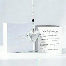 Hegelda Birthday Gifts for Women, Mom, Friend - Mothers Day Inspirational Gifts for Friends Her Coworkers Girlfriend Wife Mom Daughter Sister Aunt - Healing Crystals Heart Suncatcher for Window