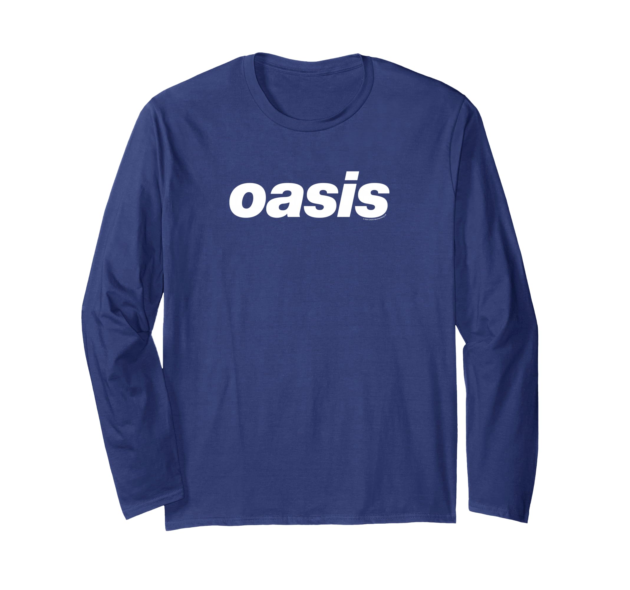 Amazon | Oasis – White Logo On Navy 長袖Tシャツ | Tシャツ
