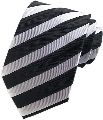 Secdtie Mens Classic Checks Light Blue Jacquard Woven Silk Tie Necktie for men
