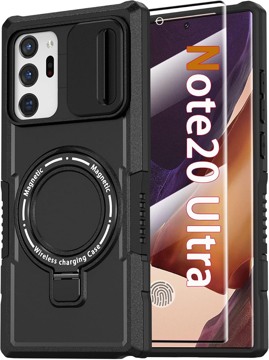 Magnetic Case for Samsung Galaxy Note 20 Ultra with Ring Stand