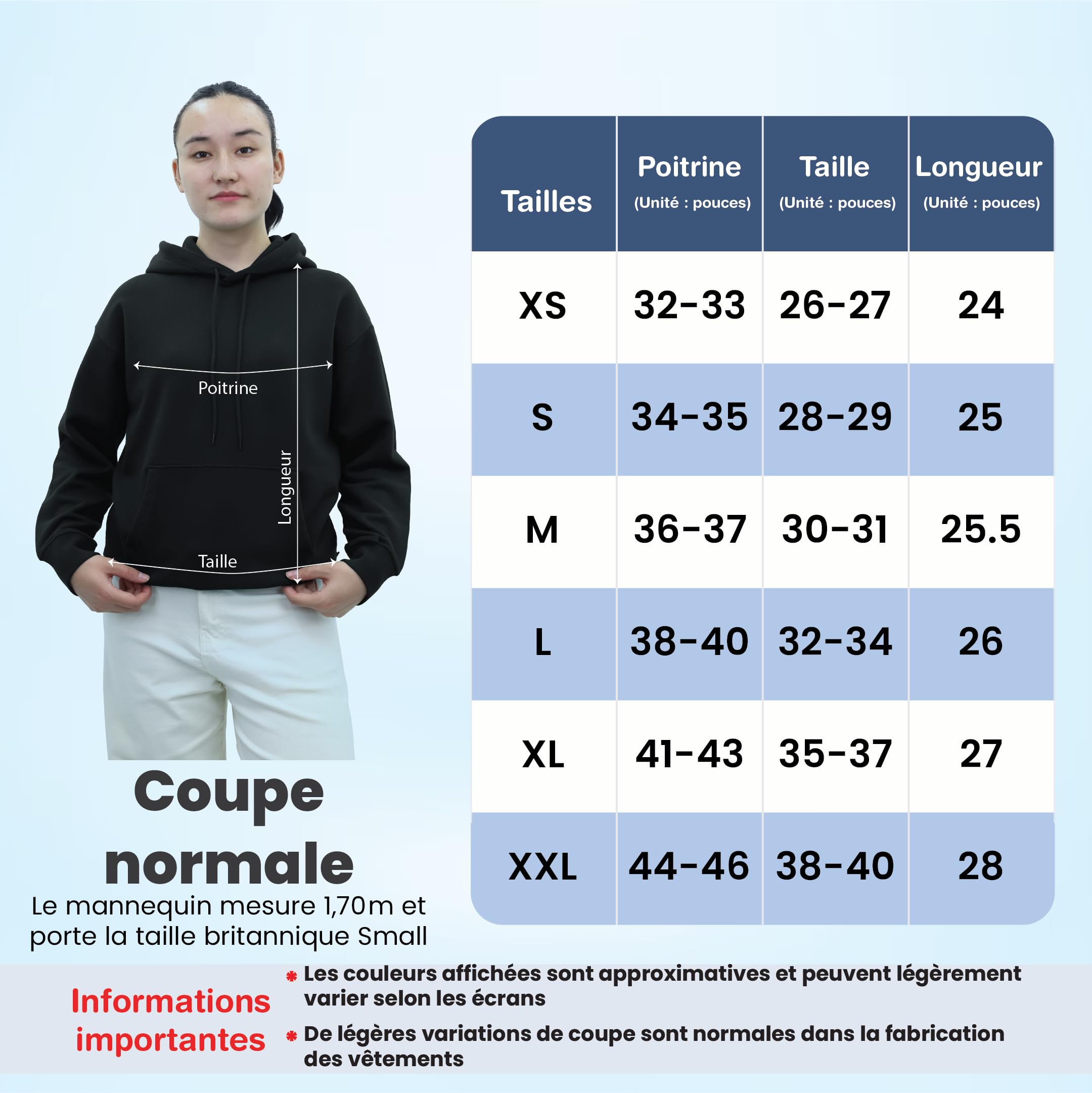 SoftSpun Coupe Standard Sweats à Capuche pour Femme | Sweats à Capuche 100% Coton French Terry | Sweats à Capuche pour Femme