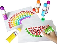 Vista 6 de Yuanhe Dot Marker Bingo Daubers - Dotters de pintura lavables de 10 colores para niños pequeños y niños