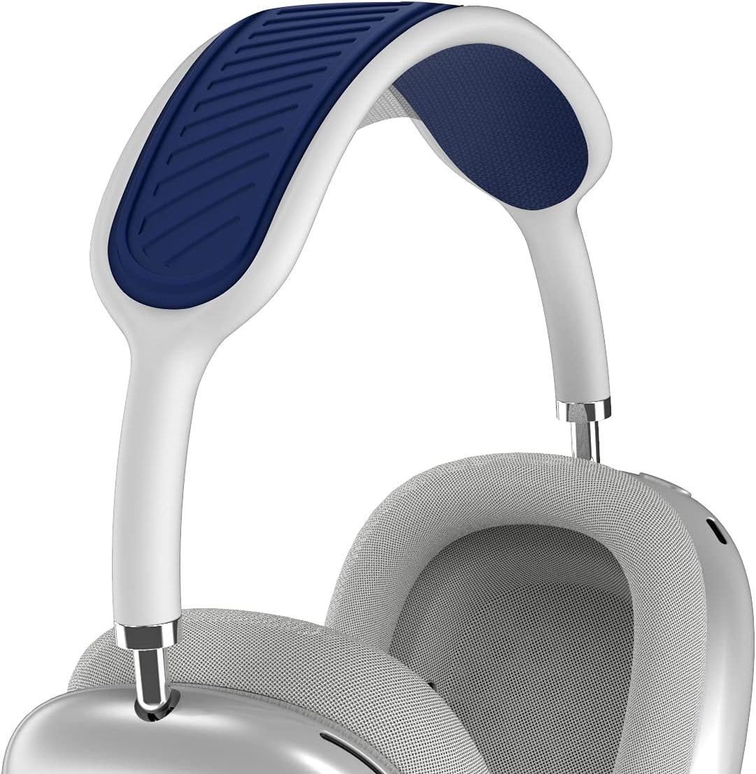 Headband Cover for Apple AirPods Max, WQNIDE Washable Soft Silicone Headphone Headband Protectors/Comfort Cushion/Top Pad Protector Sleeve Compatible with AirPods Max (Blue)