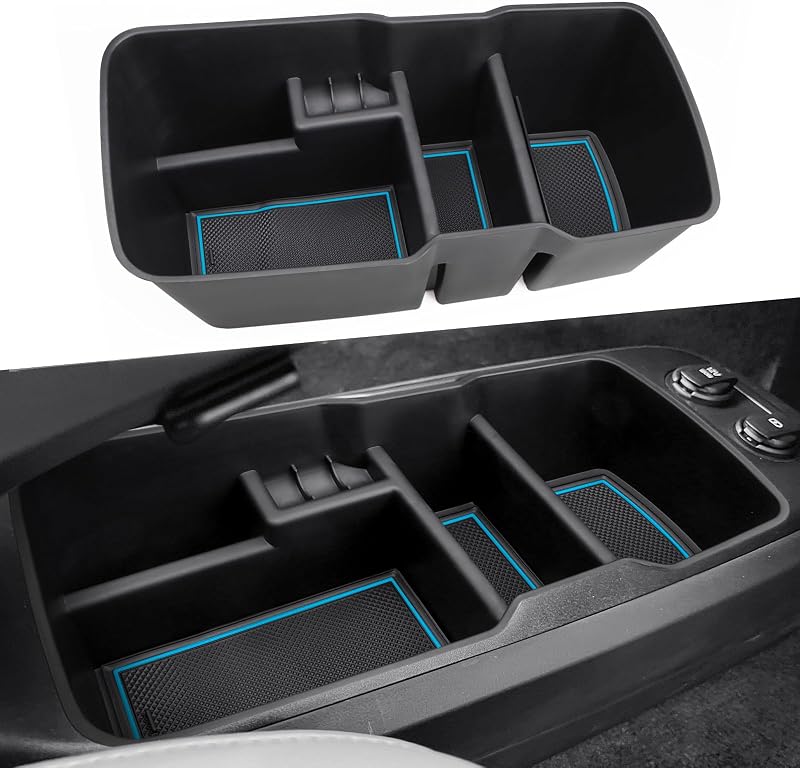 Bandeja Organizadora Inferior do Console Central MARCHFA para Kia EV6 Azul