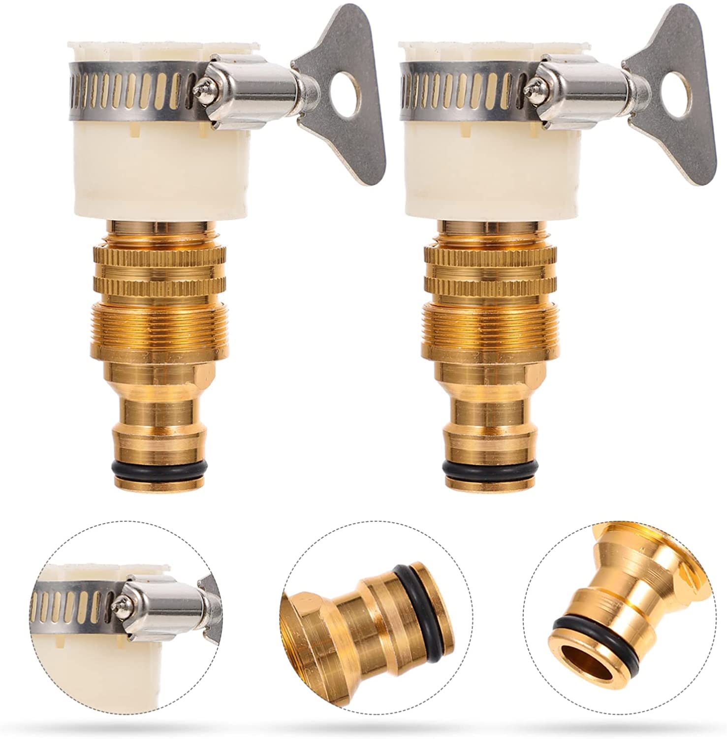 4 pezzi sistema di irrigazione a goccia deviatore rapido tubo non via acqua per connettore rubinetto cucina femmina raccordo lavello domestico collegare rubinetti da giardino raccordi per rubinetti