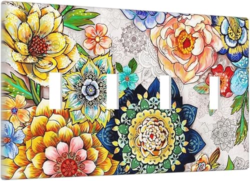 Miniatura 130 de Placa de pared dúplex de receptáculo de dispositivo de 1 gang de madera envejecida blanca gris con veta de tablón, cubierta de enchufe eléctrico de