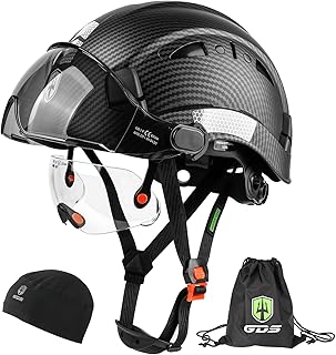 Safety Hard Hat with Tinted & Clear Visor Vented Construction Helmet Cascos de Construccion ABS Work hardhats for Men