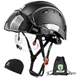 GREEN DEVIL Safety Hard Hat with Tinted & Clear Visor Vented Construction Helmet Cascos de Construccion ABS Work hardhats for Men