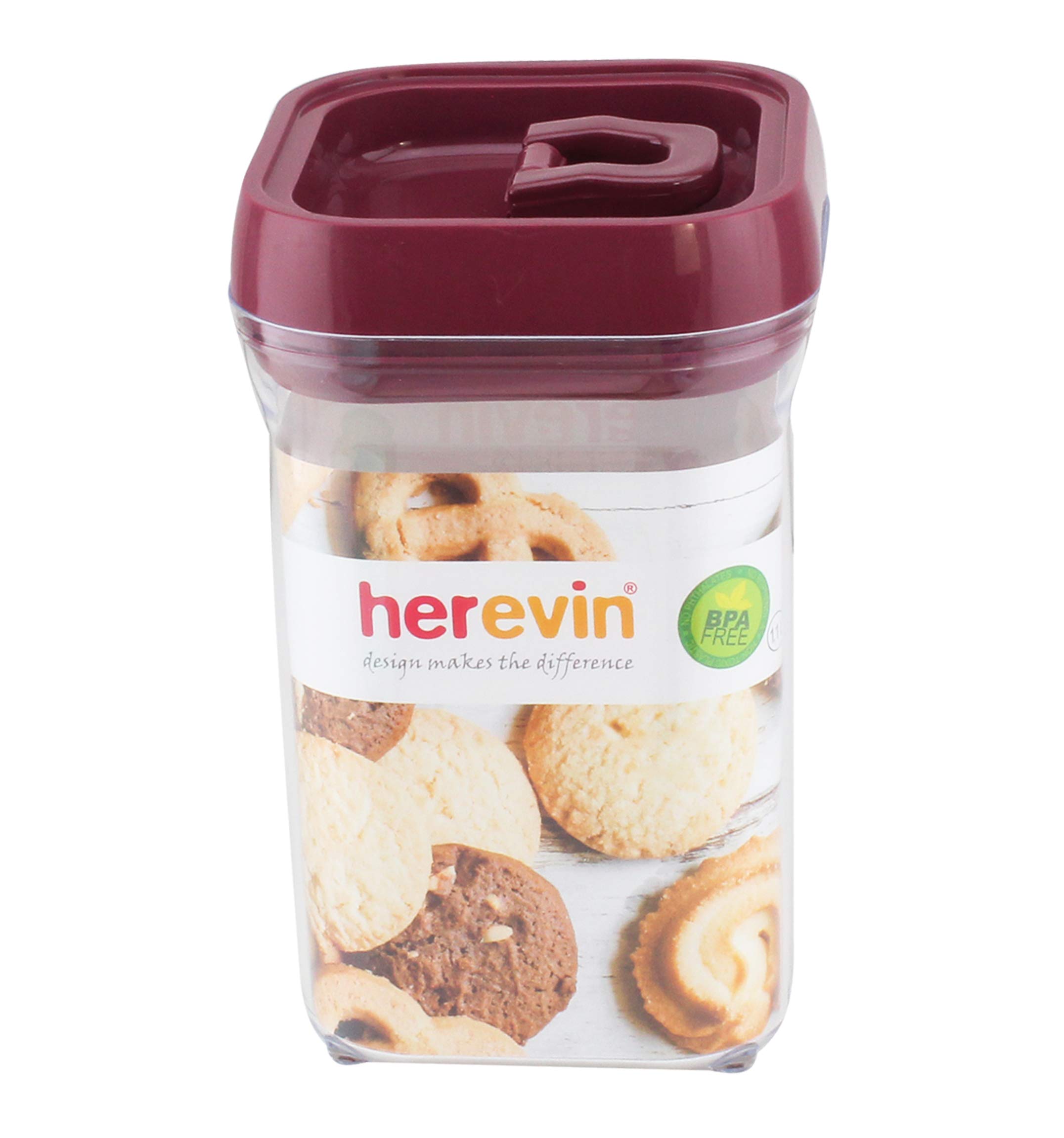 Solmazer Herevin Storage Canister 1.1 Litre, Red, H-161202-Mx