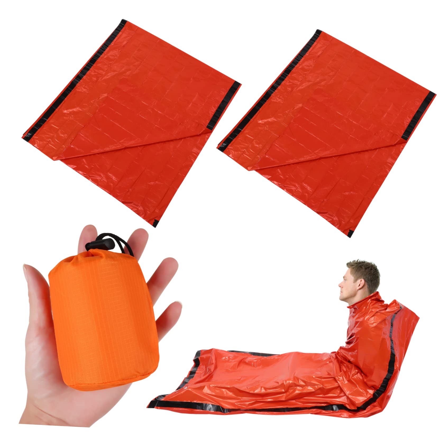 SUPVOX 2pcs Outdoor Sleeping Bag Storage Bag for Warmth Camping Hiking Survival