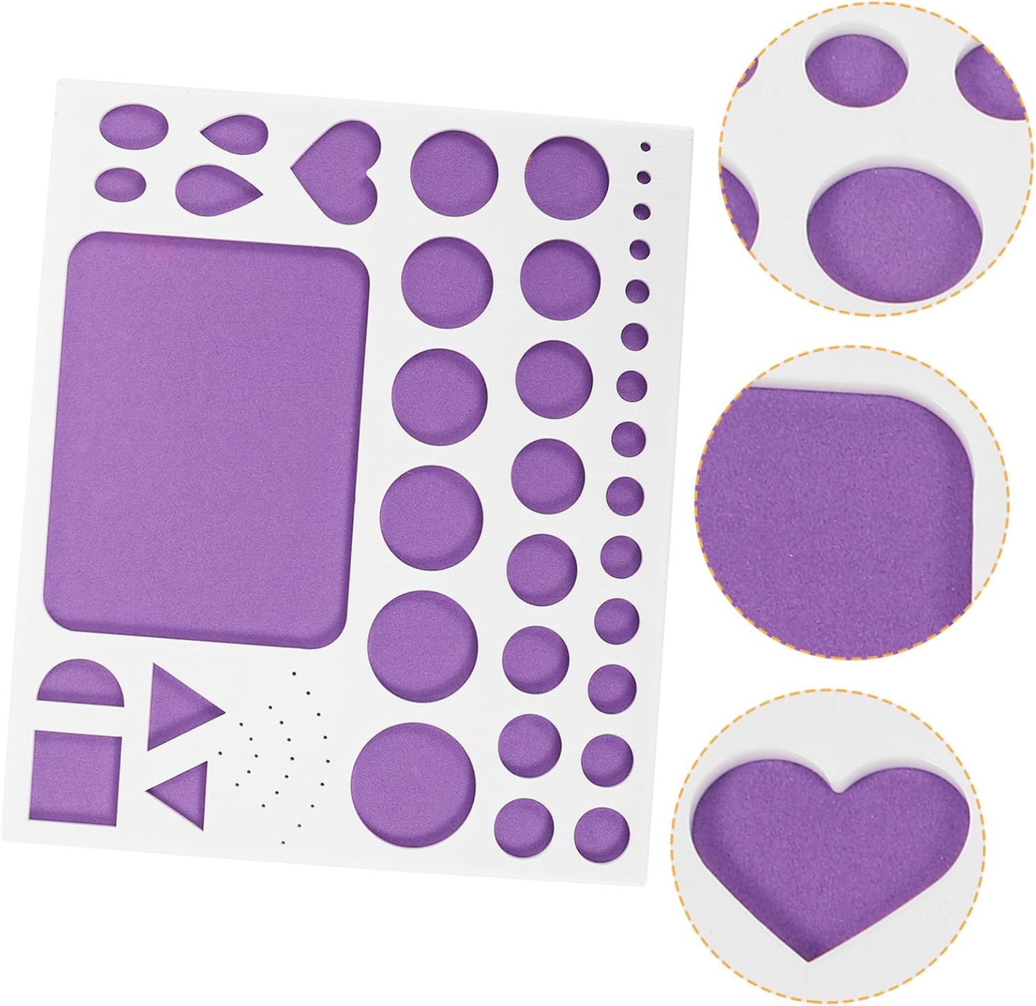PLAFOPE Paper Craft Quilling Tool with Template Board Curling Tool and Ruler for Beginners Durable Purple Quilling Accessories for DIY Paper Art