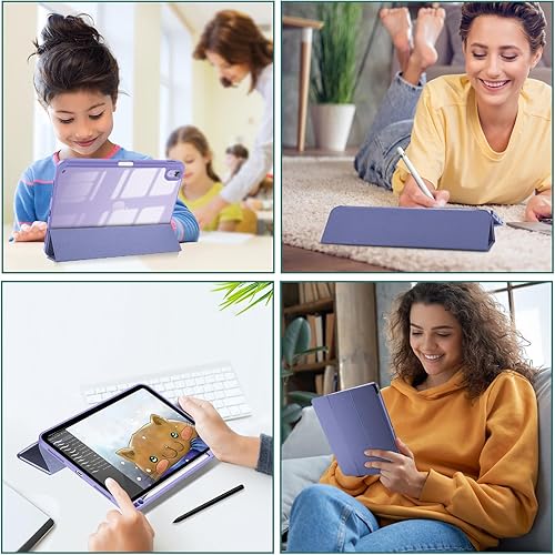 Vista 161 de ProCase Funda para iPad (A16) de 11ª generación de 11 pulgadas 2025/10ª generación de 10.9 pulgadas 2022 con soporte para lápices, funda híbrida Azul