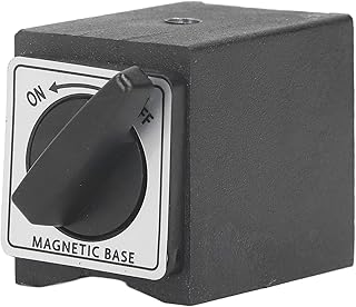 Magnetic Base Holder Bed On/Off Switch 33 Lb Holding Power M5 Threaded Dial Dial Indicator Holder for Mechanical Indicators (No Adjustment Arm)