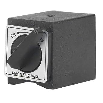 Magnetic Base Holder Bed, 33lb M5 Threaded Dial V Indicator Magnetic Holder Bed On Off Switch Holding Power, Magnetic Base Stand for Digital Dial Indicator Gauge