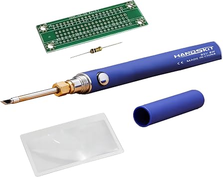 eUda+ USB - Rechargeable Wireless Portable Soldering Iron Kit - 5V Safe Power Supply, LED Safety Indicator, Fast & Even Heating Gift for Soldering Version Kits in eUda+ Store