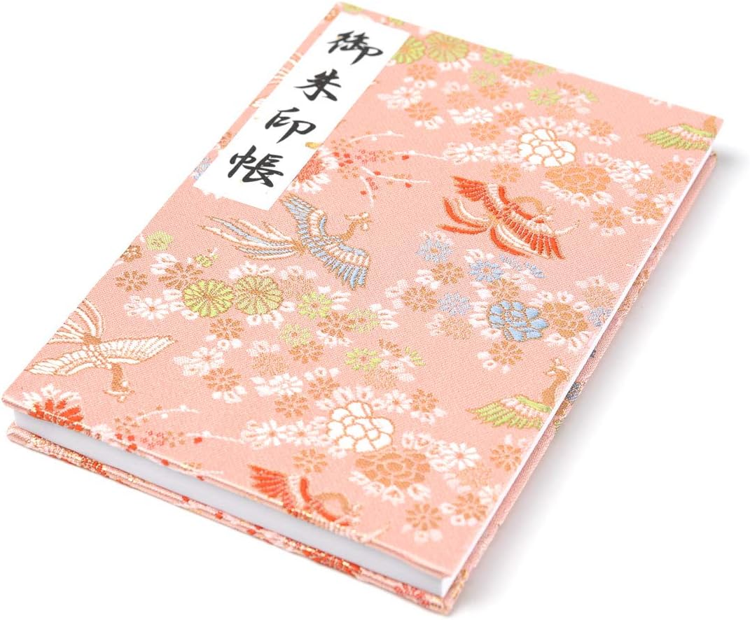 御朱印帳 朱印帳 大 京都 西陣織 金襴 小兎紋 流行 鳳凰紋 おしゃれ 鳳凰小花ピンク 西陣 母の日 日本製 朱印帳大 かわいい 納経帳