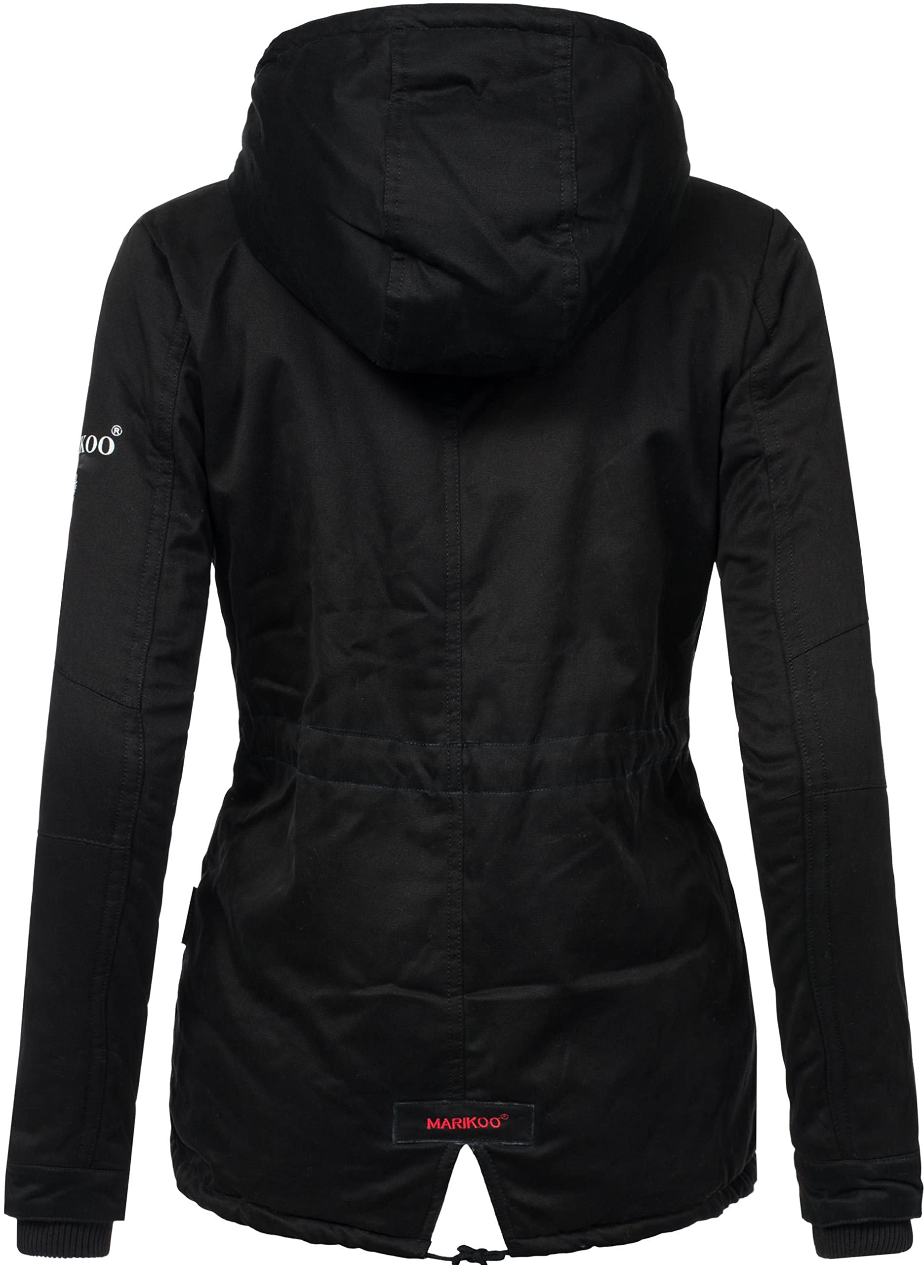 MARIKOO Damen warme Winterjacke mit kuscheliger verstellbarer Kapuze Manolya XS-5XL