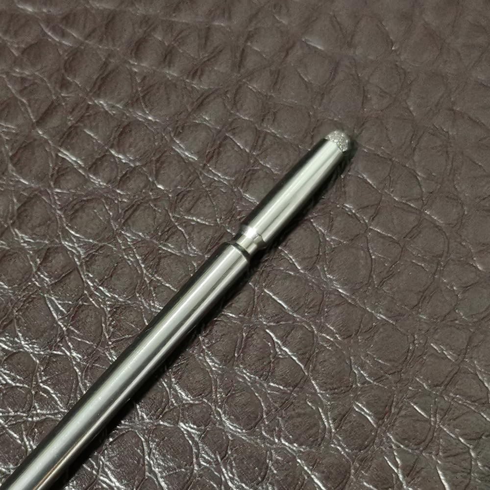 Close-up view of the stylus pen tip