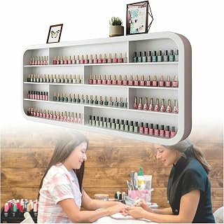 Estante Colgante de exhibición de perfumes, Estante de Almacenamiento versátil para Botellas de aceites Esenciales, Estante de Esmalte de uñas Blanco, Vitrina de Almacenamiento para salón de