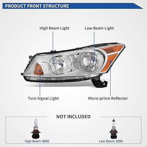Miniatura 297 de oEdRo Faros delanteros compatibles con Ford F150 / 06-08 Lincoln Mark LT Pickup 2004, 2005, 2006, 2007, 2008, Ford F150 / 06-08 Lincoln Mark LT OE