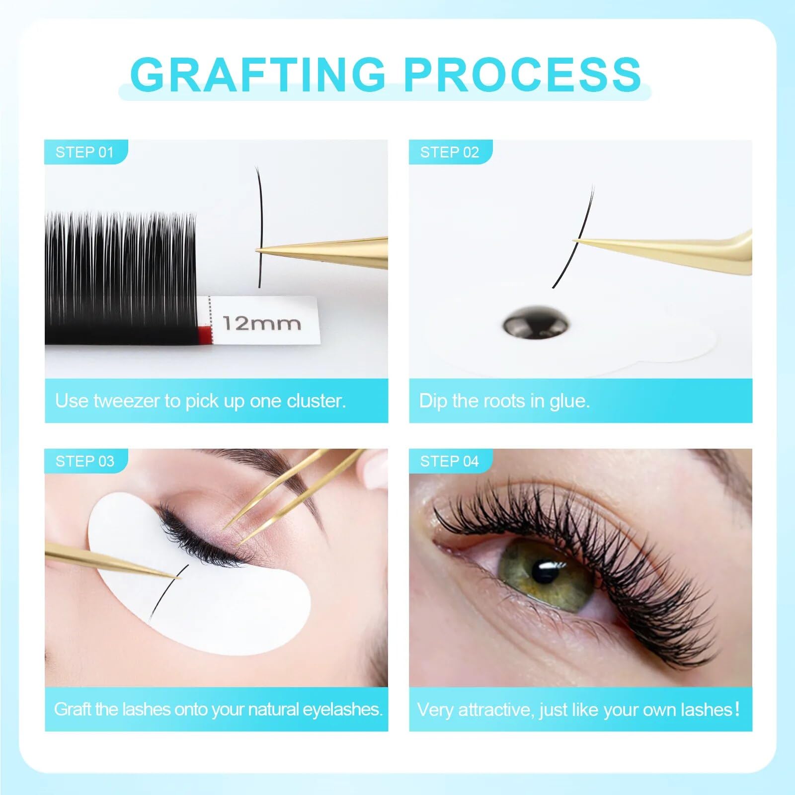 NAGARAKU Ellipse Lash Extensions for Professional Eyelash Application