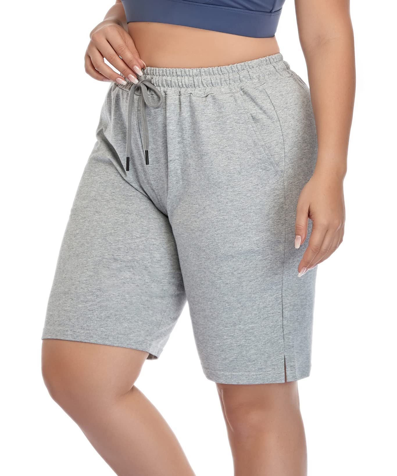 Womens Plus Size Casual Sports Shorts Lounge Yoga Pajama Walking