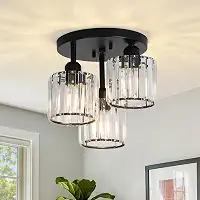 EKROTOK Luminária Pendente de LED, Luminária de Teto para Sala de Jantar, Quarto, Cozinha, Café, Lustre de LED Pendente, Luz De Teto (85-265V) (Preto)
