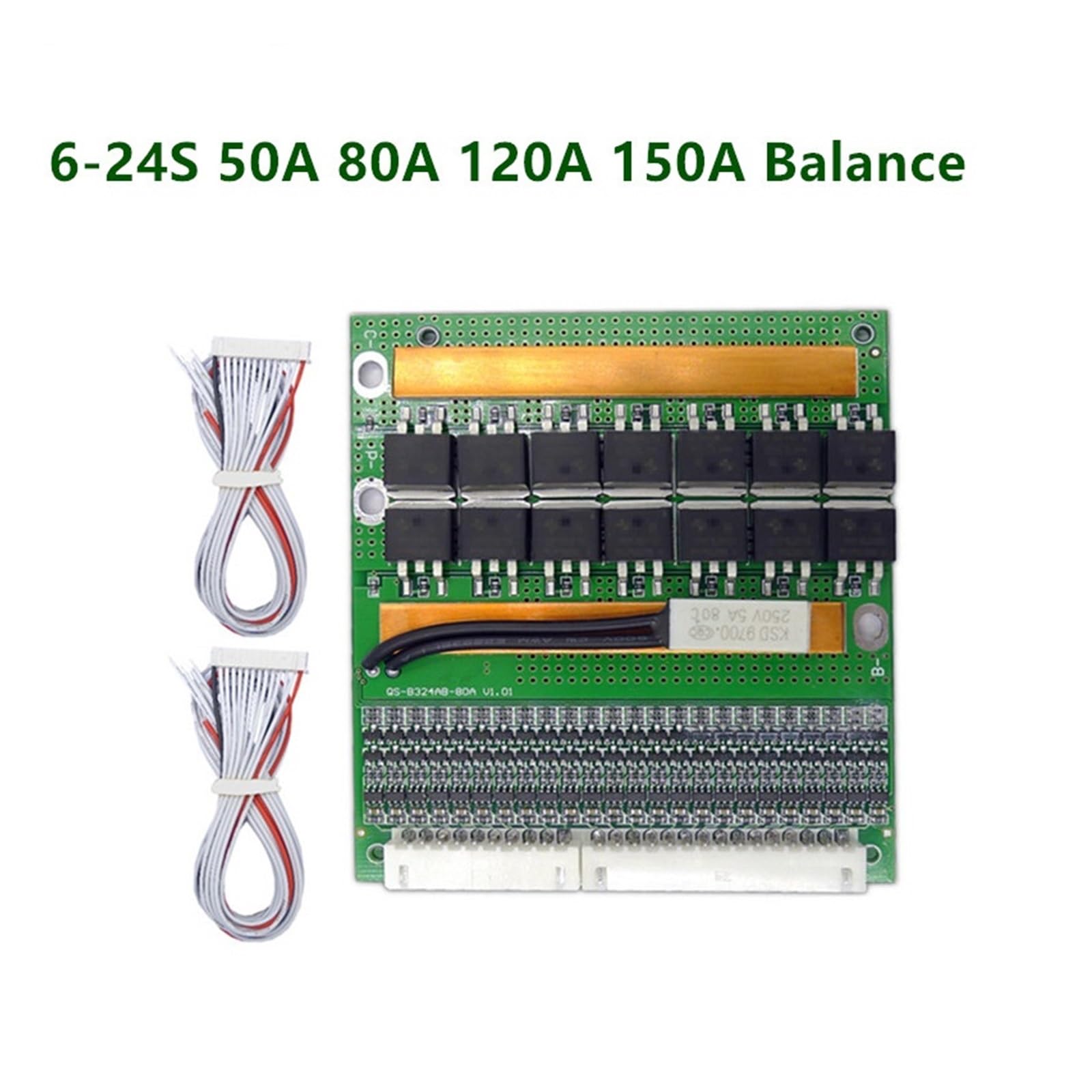 Płyta BMS, 6-24S BMS 60V 72V 86V Lipo fosforan żelaza/Lifep04 50A 80A 120A 150A wysoki prąd tablica zabezpieczająca baterię ten sam Port(24S 150A 3.2V Same)
