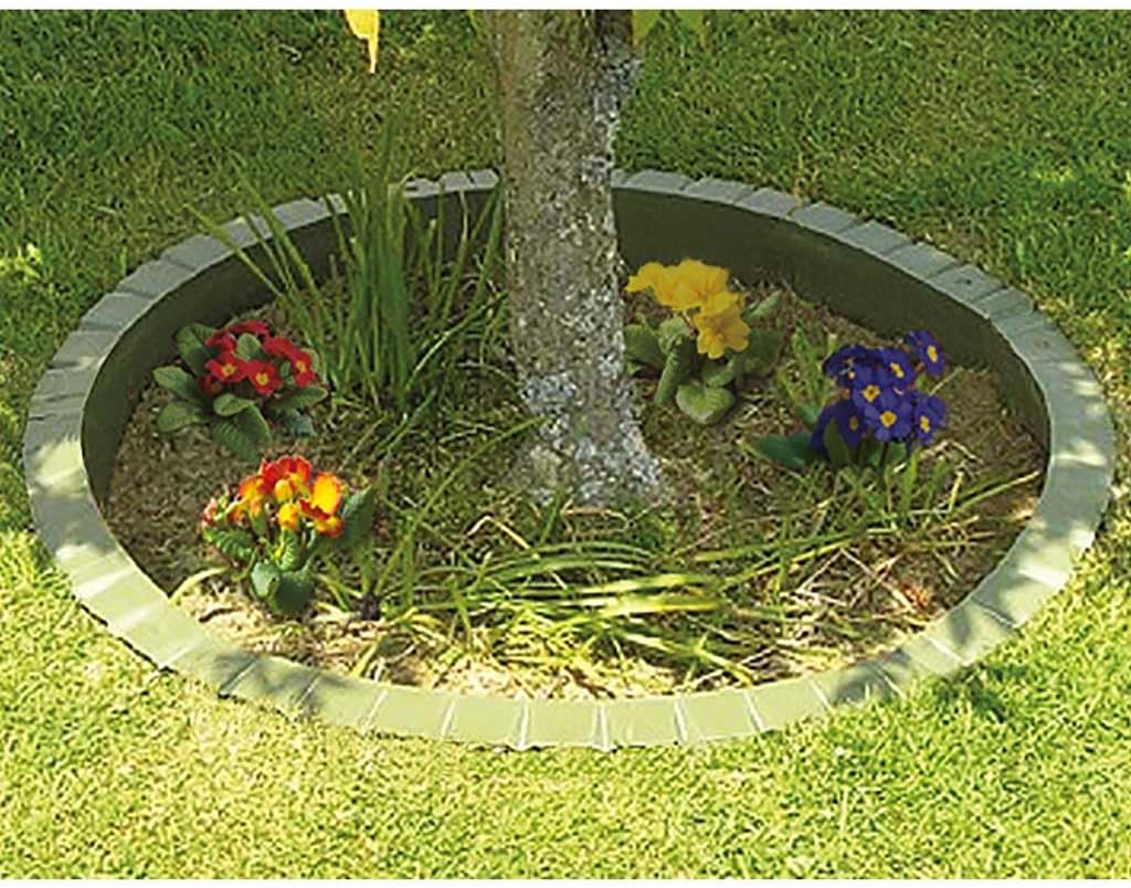 Bosmere Garden Care Lawn Edging, 3 m (6 Pieces Plus Fittings), Green, N660