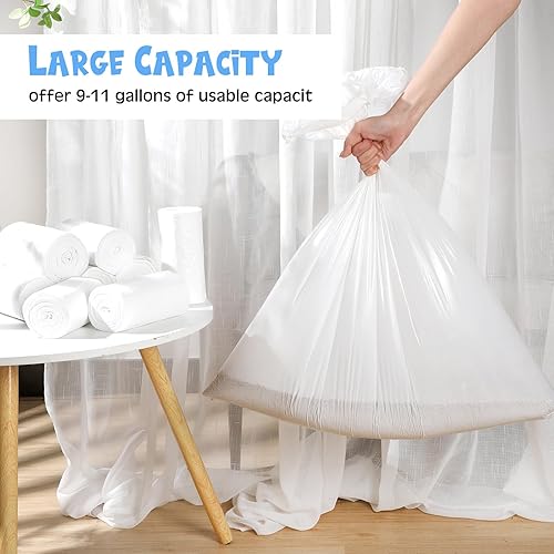 Miniatura 3 de Yeaqee 200 forros para cajones de residuos compatibles con modelos de robots de arena, bolsas de revestimiento de repuesto de 9 a 11 galones, bolsas