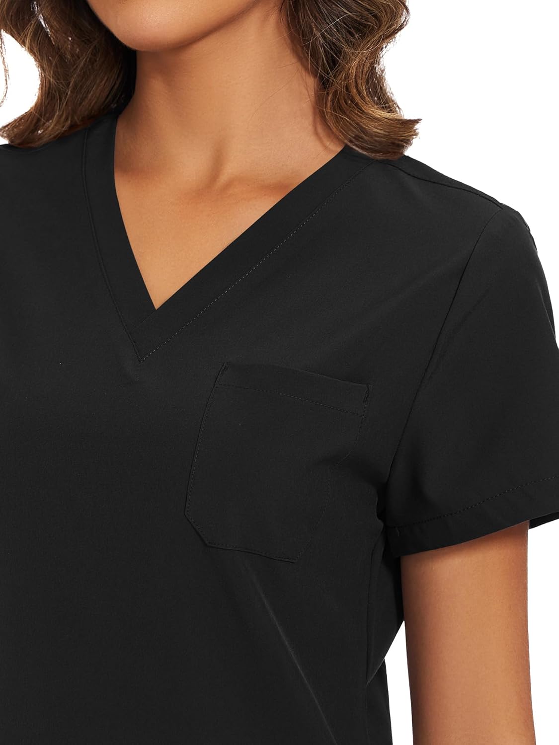 floralhue Scrubs for Women, Women's Medical Scrub Sets, V-Neck Scrubs Top & Cargo Pants with 12 Pockets