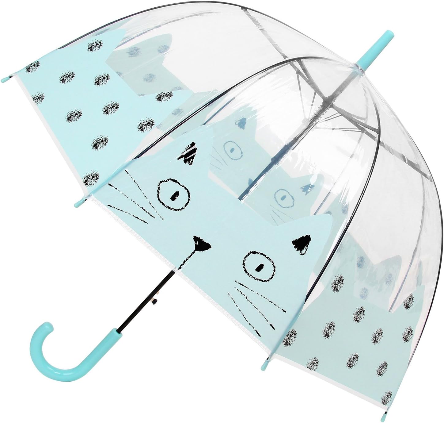 Rainlax Clear Bubble Umbrella Transparent Dome Shape Rain Umbrellas for Women and Kids
