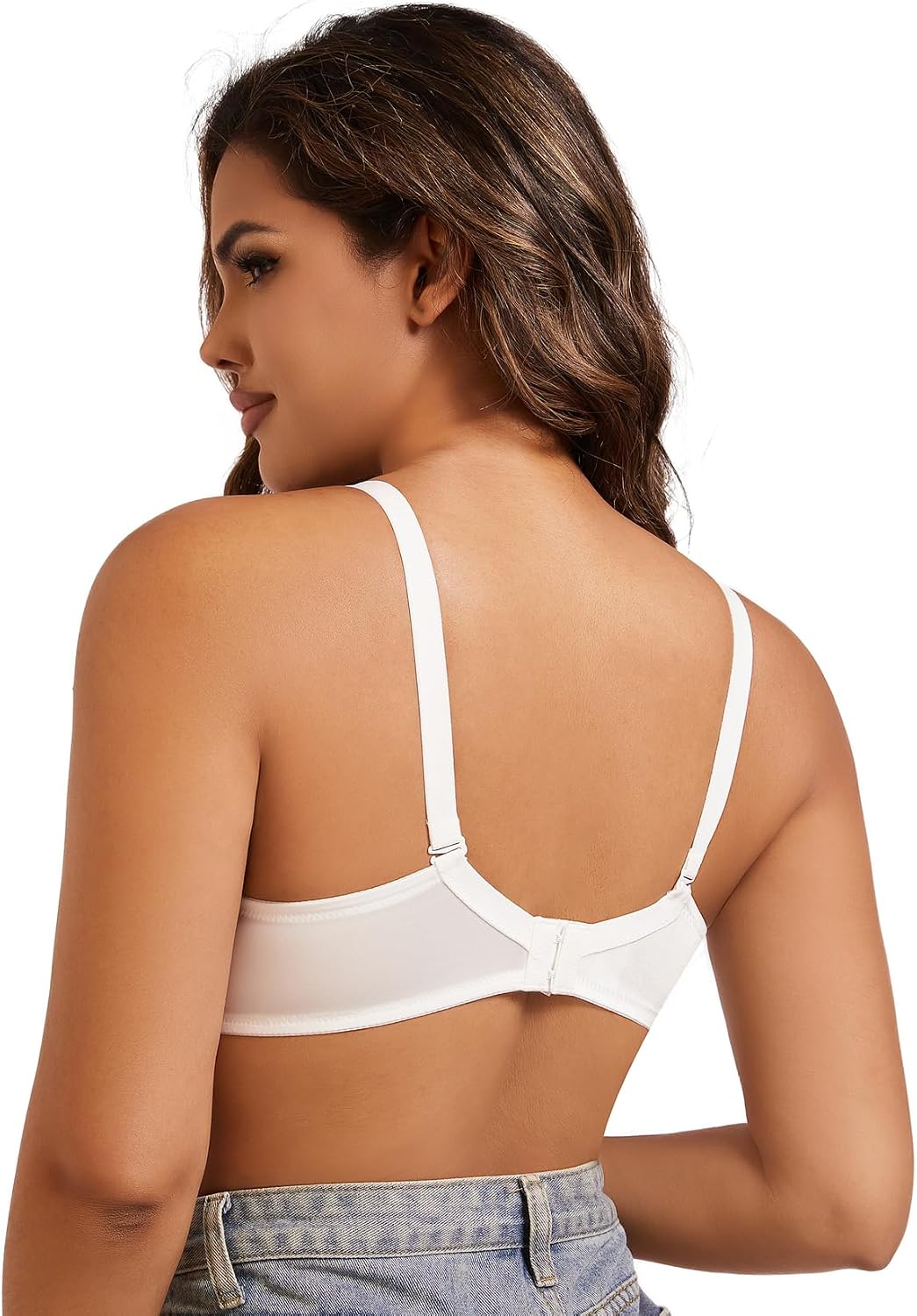 Push Up Bra Full Coverage Underwire Supportive Bras for Women Underwear