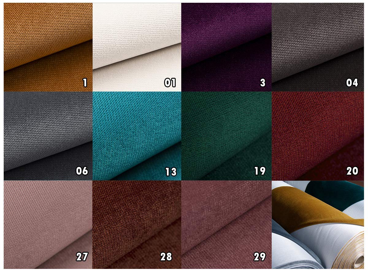 HEKO PANELS 10 Meter Noran Polsterstoff Möbelstoff Meterware - z.B. Stoff für Stühle oder Eckbank Bezug Dunkelgrün