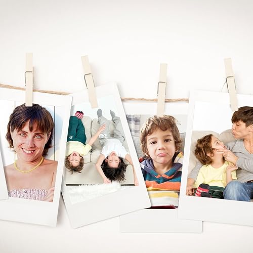 Miniatura 6 de Wooden Clothes Pins,50 Pack, 2.9 Inch, Large Natural Birchwood Rust, Moisture Resistant Clothes Pegs, Heavy Duty Wooden Clothespins,Clothes Pins for