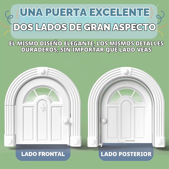 Foto 5 de 6 de Puerta Interior para Gatos - Puerta de Gato sin Solapa para Puerta Interior, Puerta Interior de Gato…