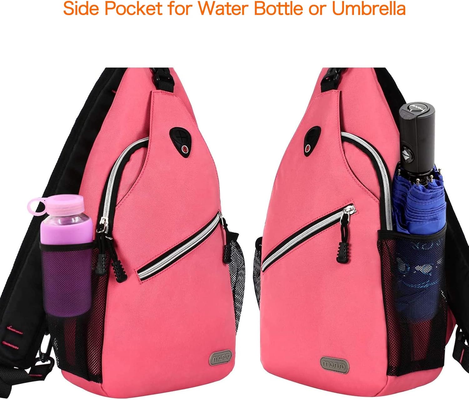 MOSISO Sling Backpack, Multipurpose Crossbody Shoulder Bag Travel Hiking Daypack - Image 5