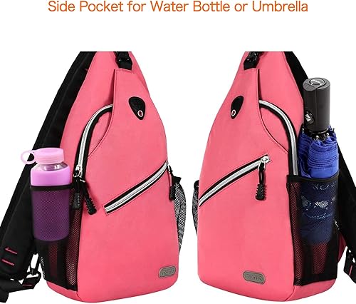 Vista 72 de Mosiso - Mochila bandolera multiusos, para viajes, senderismo, etc.